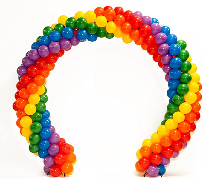 Rainbow Arch Circle - Colorful Decorative Wall Art for Home & Office Decor - Perfect for Living Room, Bedroom, Nursery, and Party Decorations