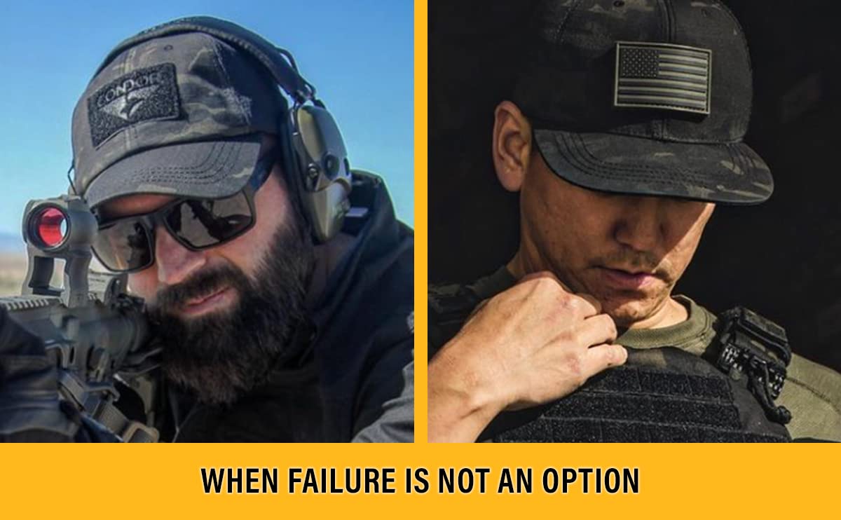 Condor Men's Tactical Cap - Military Style Baseball Hat for Outdoor, Hiking & Airsoft - Adjustable & Breathable Tactical Headwear for Adventure & Everyday Use