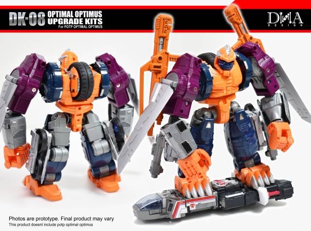 DNA Design DK 08 Upgrade Kit for Power of the Primes Optimal Optimus - Transformers Toy Enhancement Parts | Perfect for Collectors & Customization Projects
