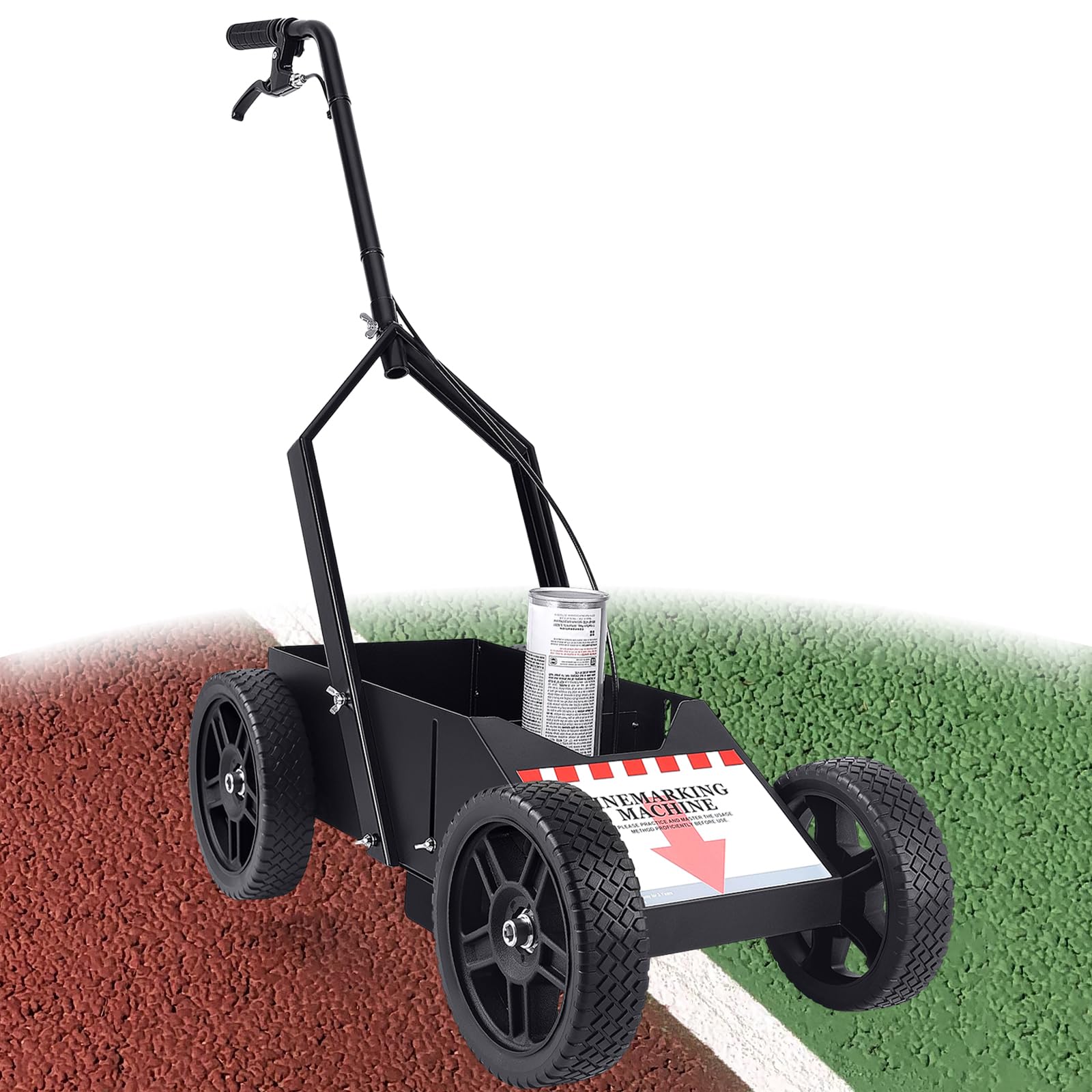 2395000 Striping Machine - Compatible with Rust-Oleum Inverted Marking Spray Paint, Ready-to-Use Parking Lot Line Striper with 2