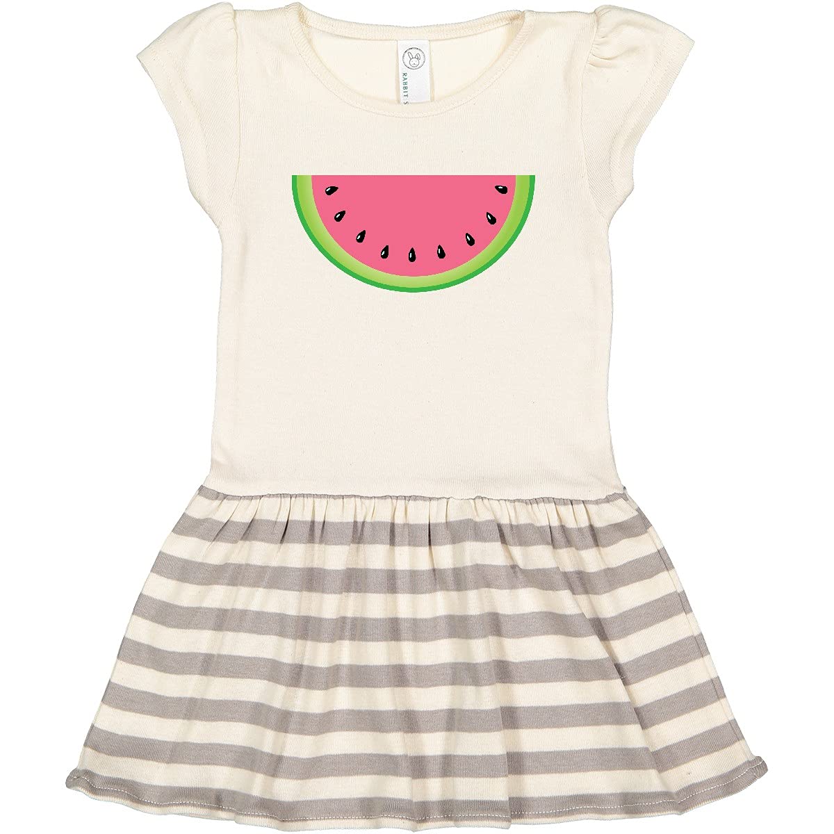 Inktastic Pink Watermelon Print Toddler Dress - Cute Summer Outfit for Girls, Baby & Kids Casual Wear, Playdates, Beach Trips, and Family Photos