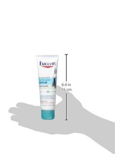 Eucerin Advanced Repair Foot Cream for Very Dry Skin – Lightweight, Fragrance-Free, 3 oz – Hydrates & Soothes Cracked Heels – Perfect for Daily Foot Care & Overnight Treatment
