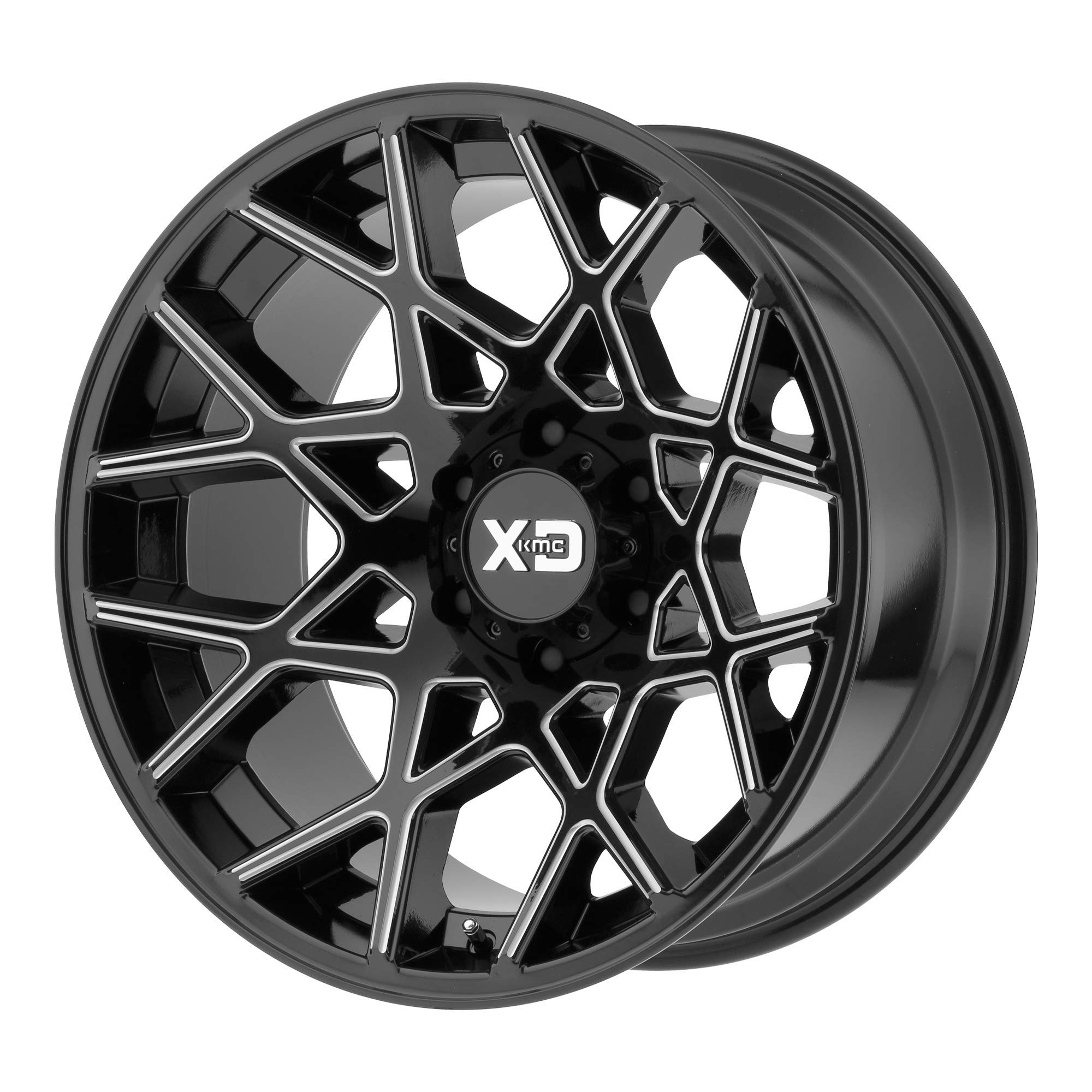 XD CHOPSTIX Gloss Black Milled Chopsticks 20x10 6x135.00 -24mm Offset - Premium Car Wheel Accessories for Off-Road & Street Performance