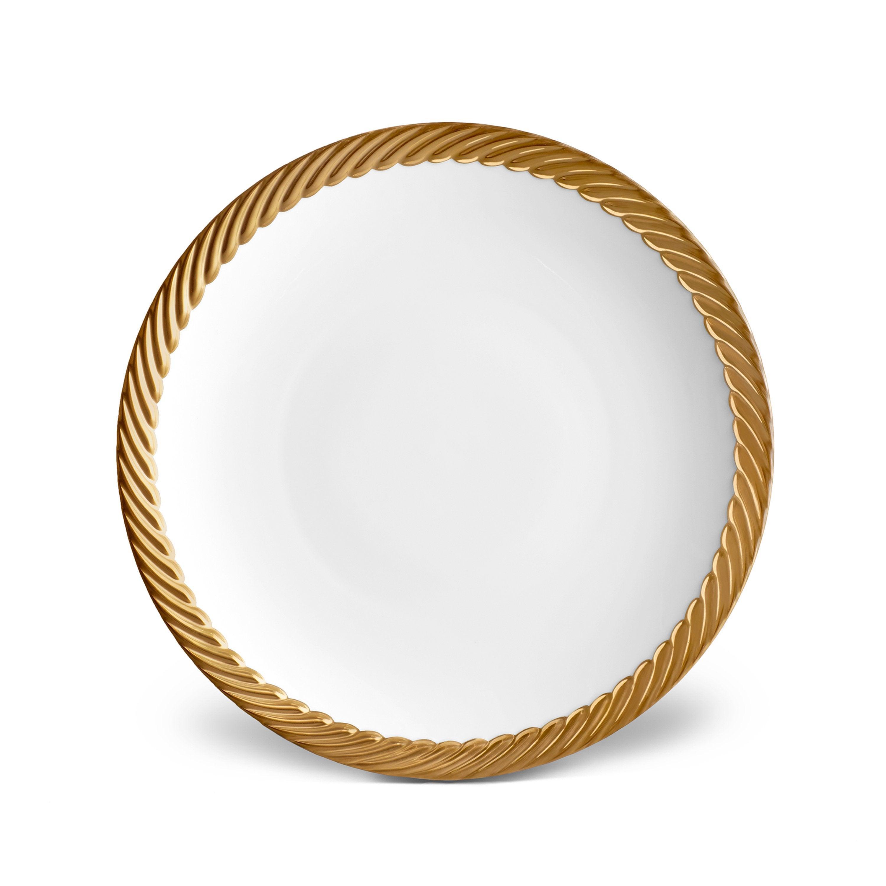 Premium Porcelain Dinner Plates Set of 4 - Elegant Round 10.5