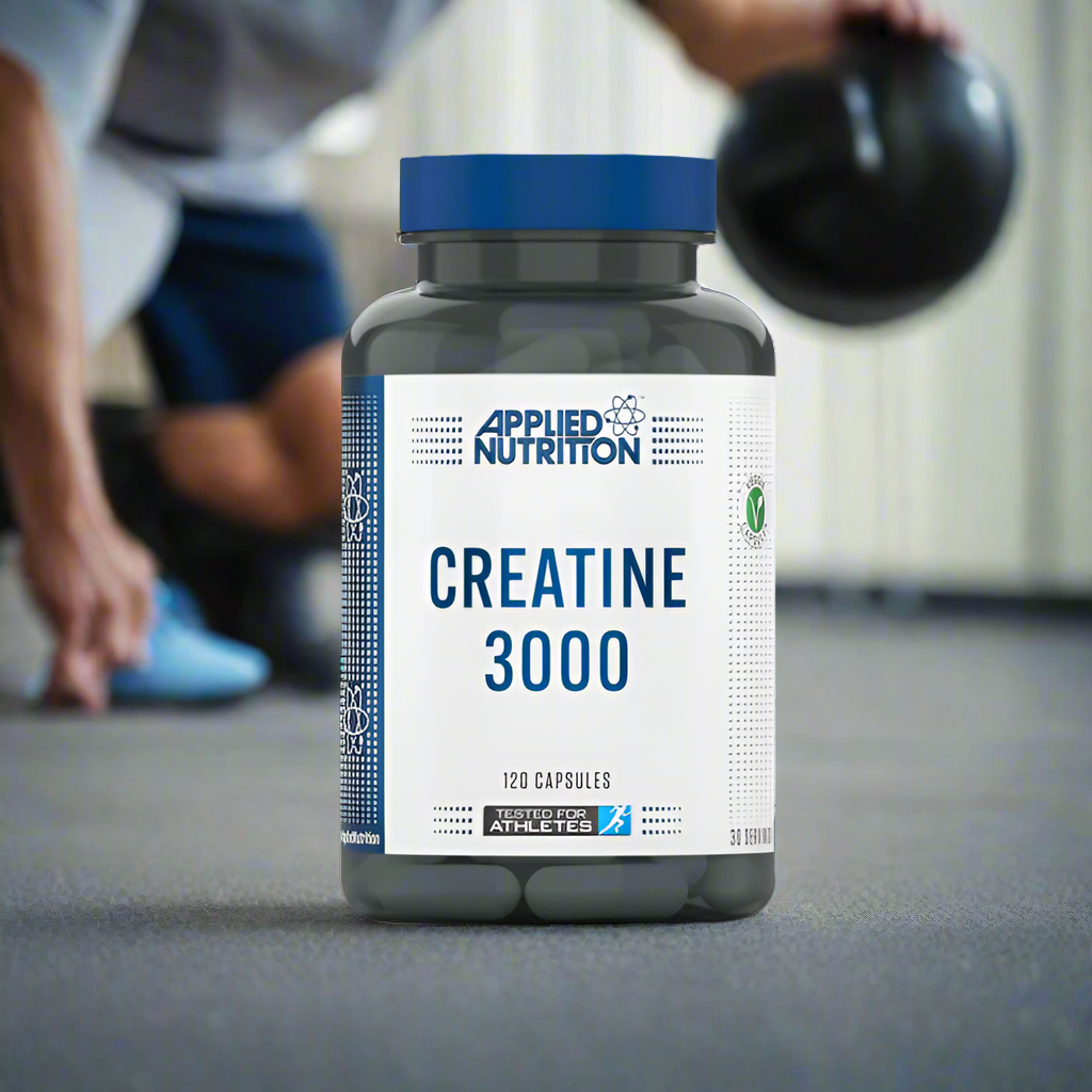 Applied Nutrition Creatine 3000 Capsules - 120 Count for Muscle Growth & Strength | Pre-Workout & Post-Workout Supplement for Athletes & Bodybuilders