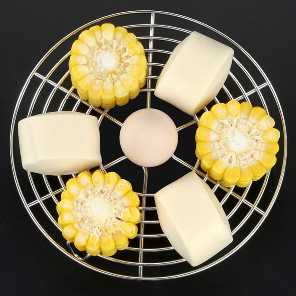 Stainless Steel Steam Rack for Pots - 6.3x2.8 Inch Round Cooking Rack for Steaming, Grilling, Baking & Canning | Durable Cooling Rack for Kitchen, Perfect for Home Cooking & Food Prep