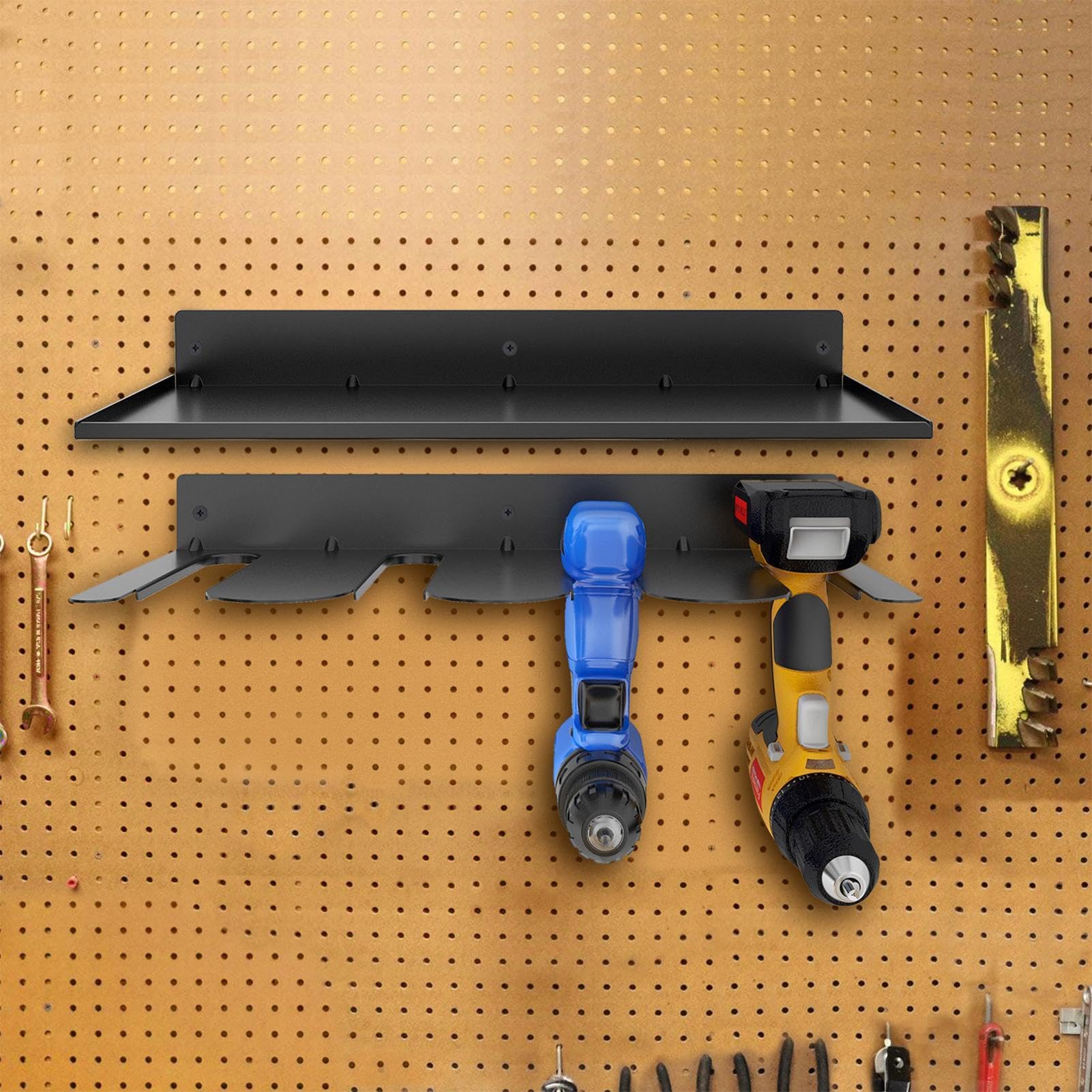 Garage Wall Organizer - Heavy-Duty Steel Workshop Storage System for Tools & Equipment, Perfect for Garages, Workshops, and Home DIY Spaces