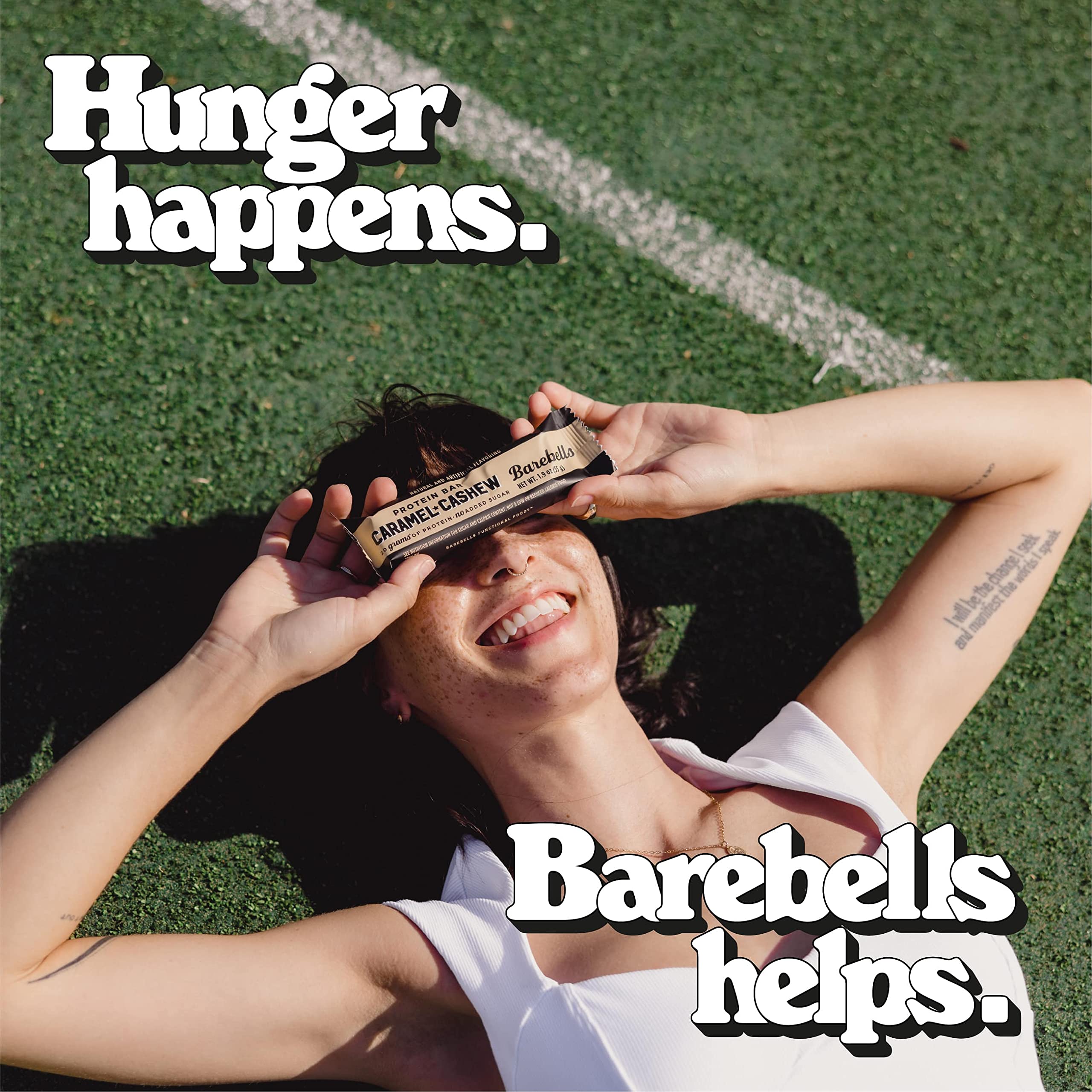 Barebells Protein Bars Caramel Cashew - 12 Count, Pack of 2 - High Protein Snack with 20g Protein & 1g Sugar - Low Sugar Chocolate Protein Bar - Perfect for Gym, Hiking, Travel & Breakfast On-The-Go