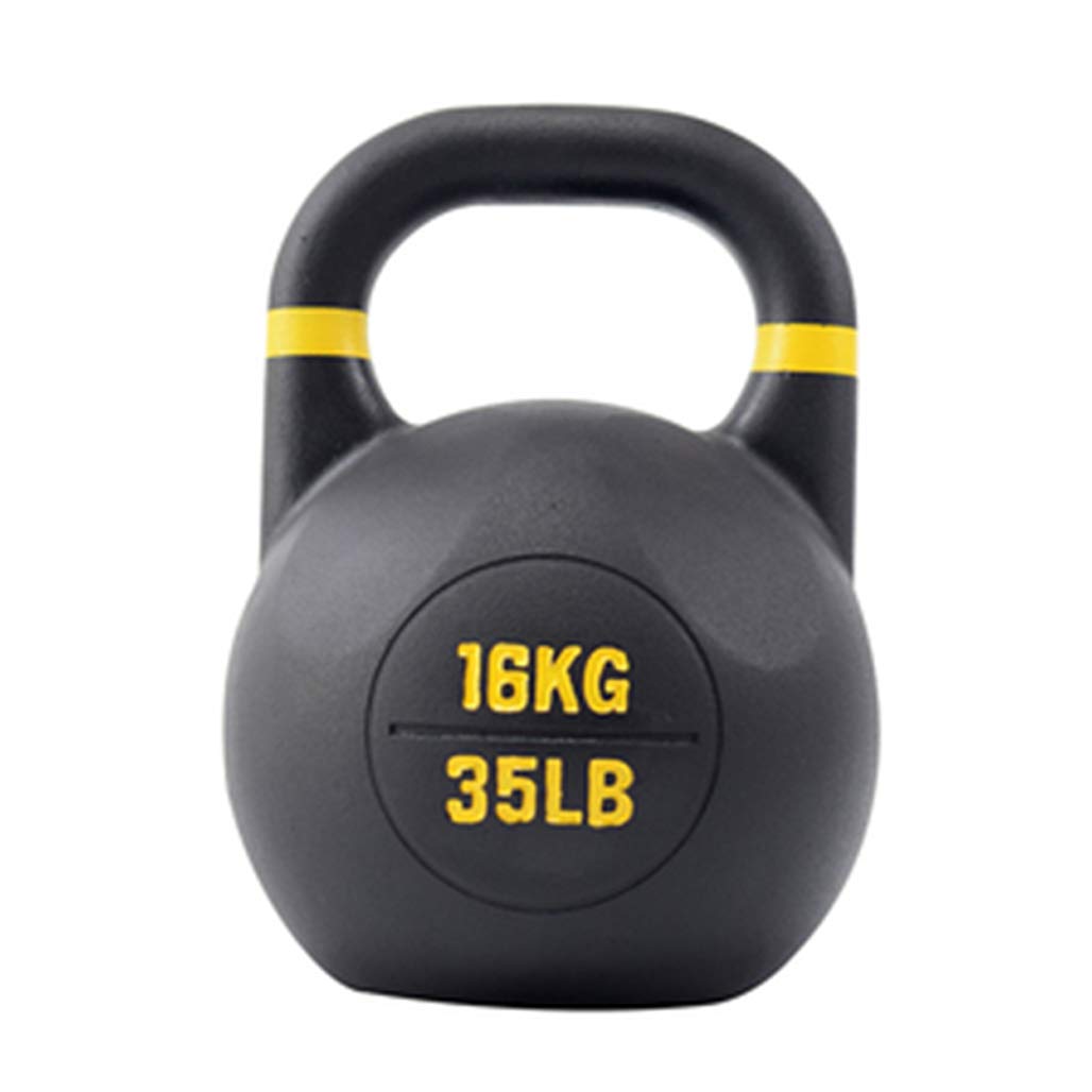 DPPAN 35lb Vinyl Coated Cast Iron Kettlebell - Heavy Duty Home Gym Equipment for Strength Training & Full Body Workouts | Perfect for CrossFit, HIIT & Functional Fitness Routines