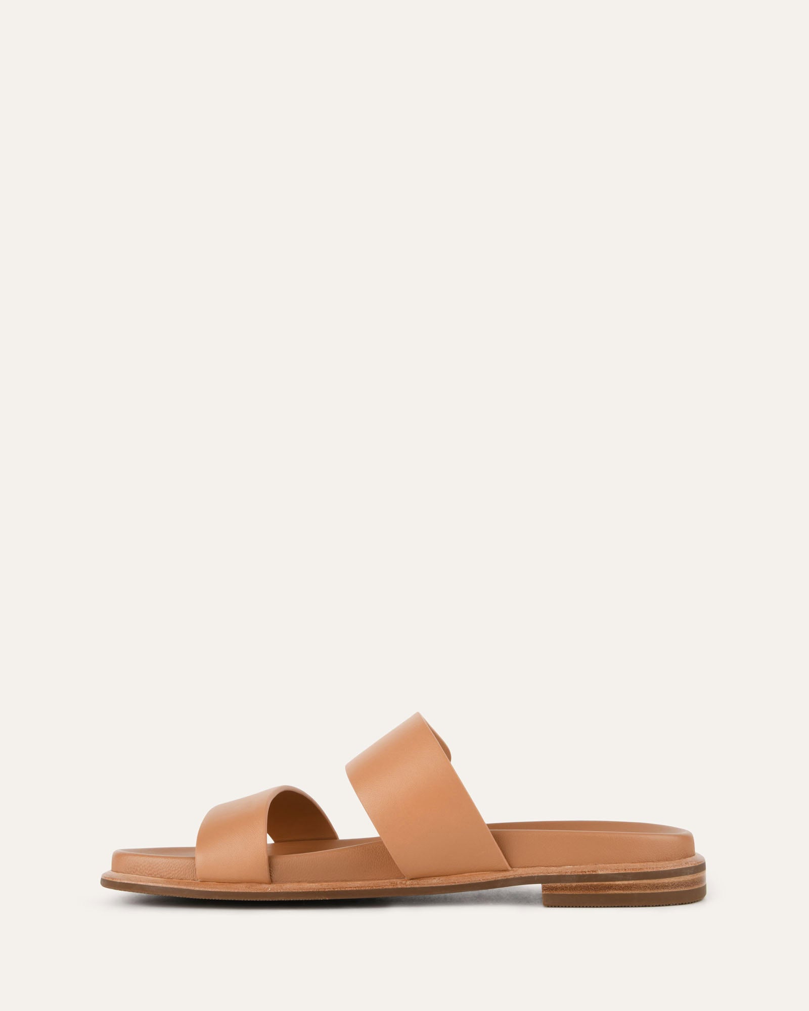 HAYES Flat Sandals for Women - Genuine Leather Toffee Brown - Comfortable Summer Casual Shoes for Beach, Vacation, and Everyday Wear