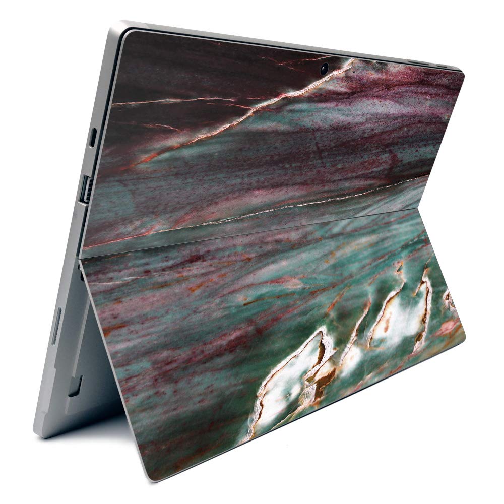 Premium Carbon Fiber Skin for Microsoft Surface Pro 7 - Grunge Marble Design | Textured Protective Cover | Easy Application & Removal | Made in USA | Perfect for Work, Travel & School Protection