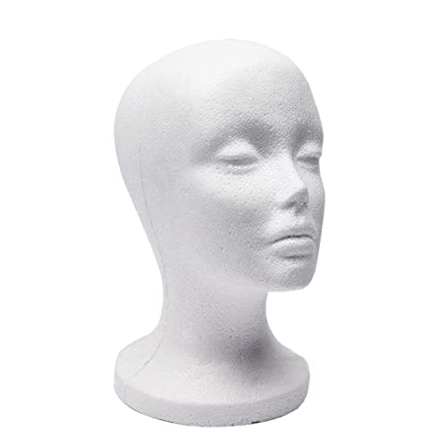 Eduuyvee Foam Mannequin Head for Display - Sunglasses, Eyeglasses, Hats, Caps & Headphones Holder - Perfect for Retail Stores, Boutiques & Fashion Displays