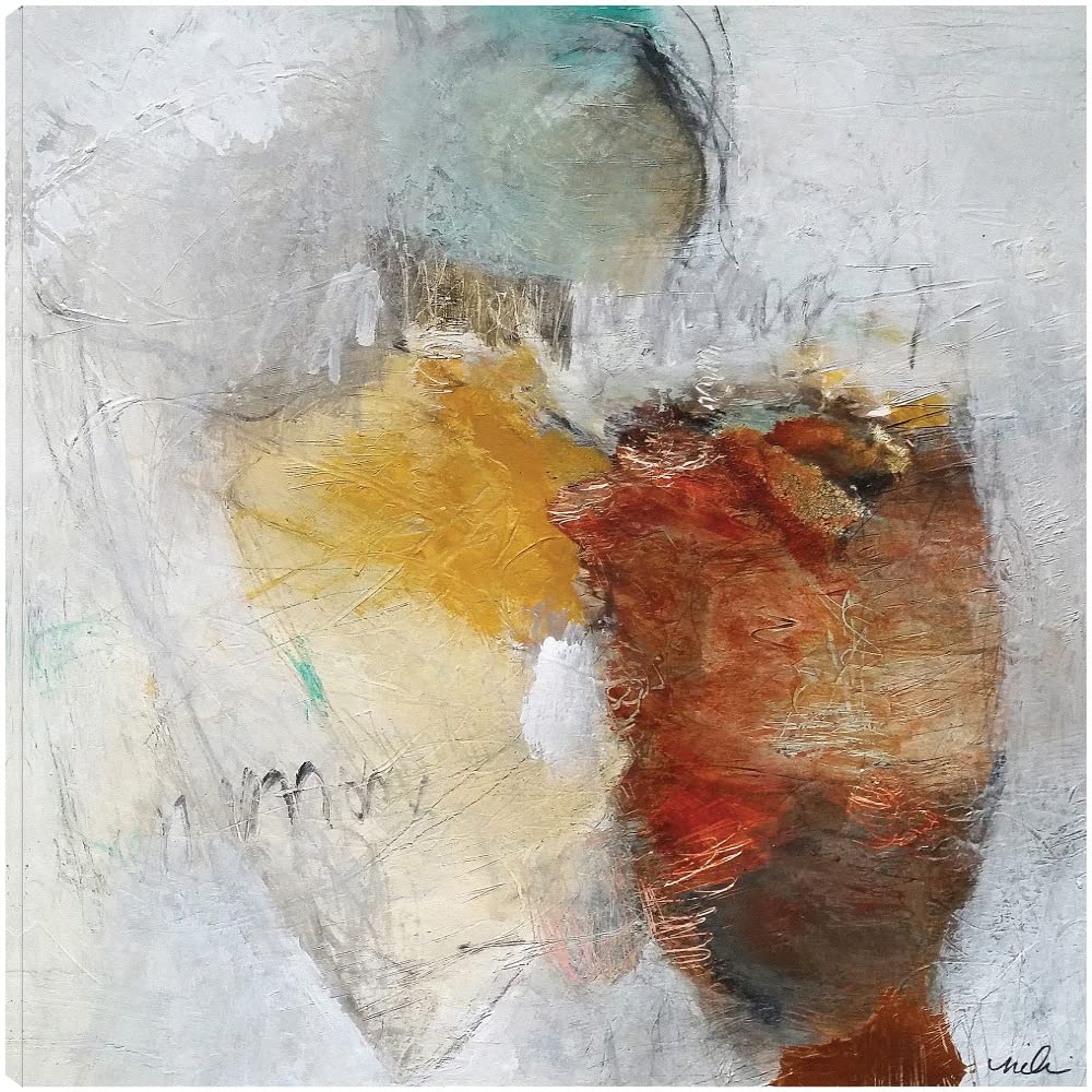 Nicole Hoeft Abstract Canvas Wall Art - 37x37 Inch Modern Ready-to-Hang Painting for Living Room, Bedroom, Office Decor - Perfect for Home, Dining Room & Bathroom Wall Decor