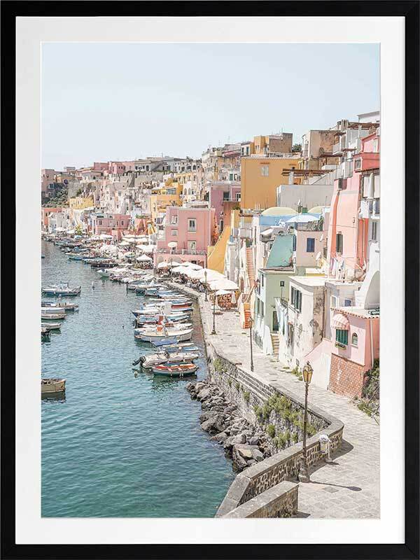 Coastal Pastels Framed Art Print - Beach House Wall Decor, Ocean Theme Painting for Living Room, Bedroom & Office - Perfect for Coastal & Nautical Home Decor
