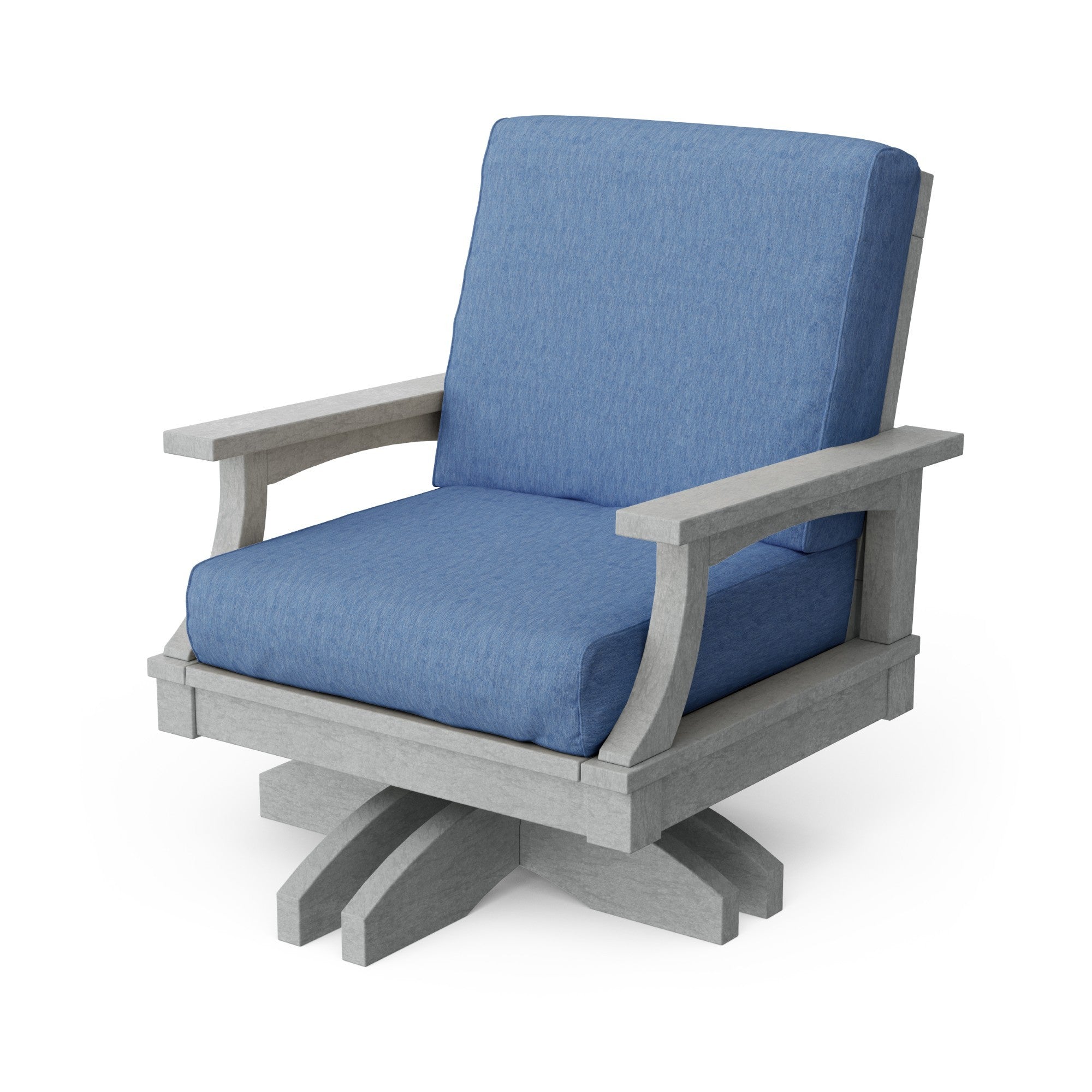 Heritage Deep Seating Swivel Chair - 360° Rotating Patio Lounge Chair with Cushions, Weather-Resistant Outdoor Furniture for Garden, Poolside & Backyard Relaxation