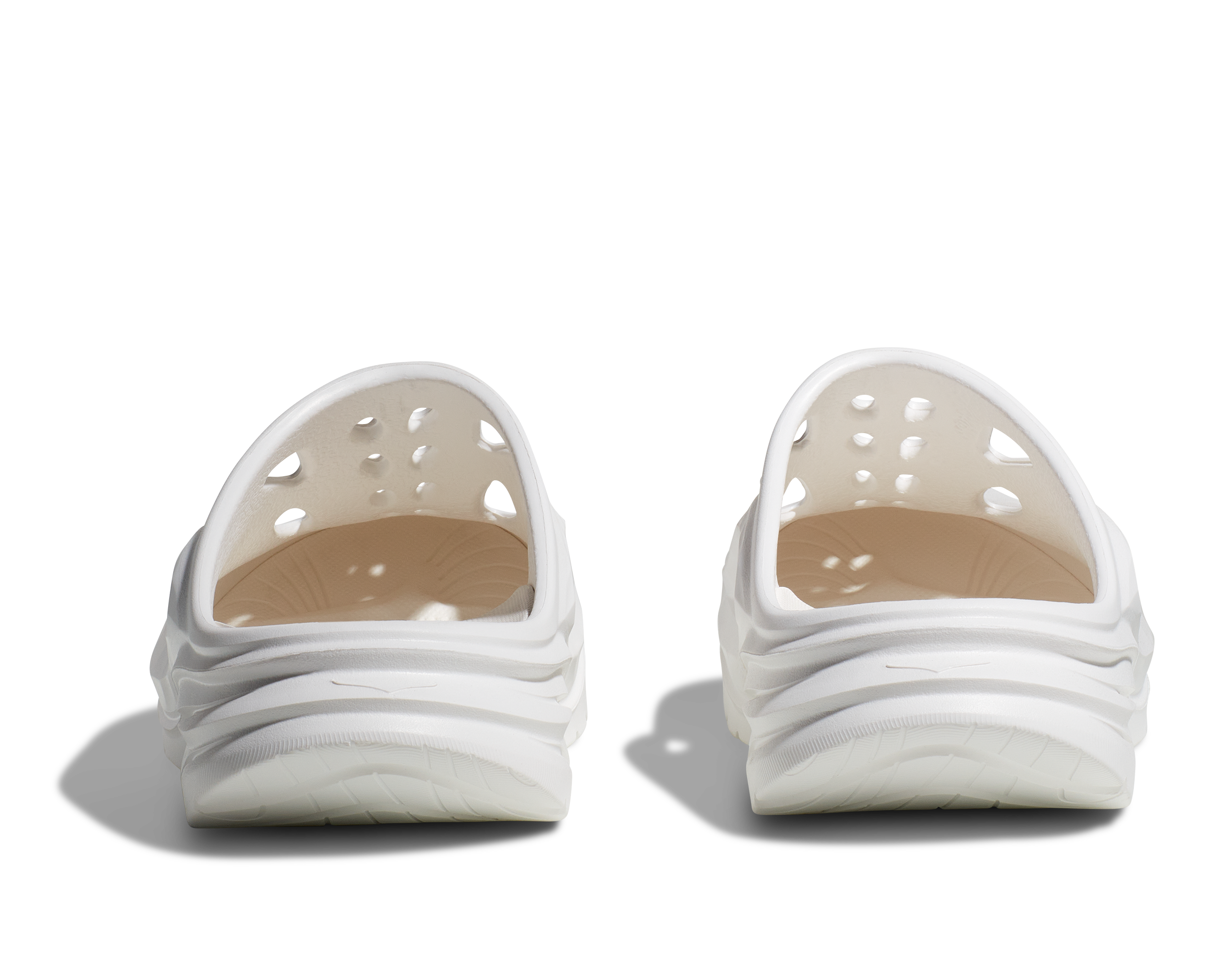 Unisex Ora Recovery Mule Slip-On Shoes - White/White (WWH) - Comfortable House Slippers for Men & Women, Perfect for Relaxing at Home, Spa, or Post-Workout Recovery