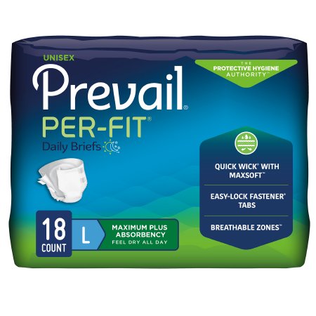 Prevail Extended Use Briefs for Adults - Premium Incontinence Underwear for Day & Night Protection - Comfortable & Absorbent for Active Lifestyle