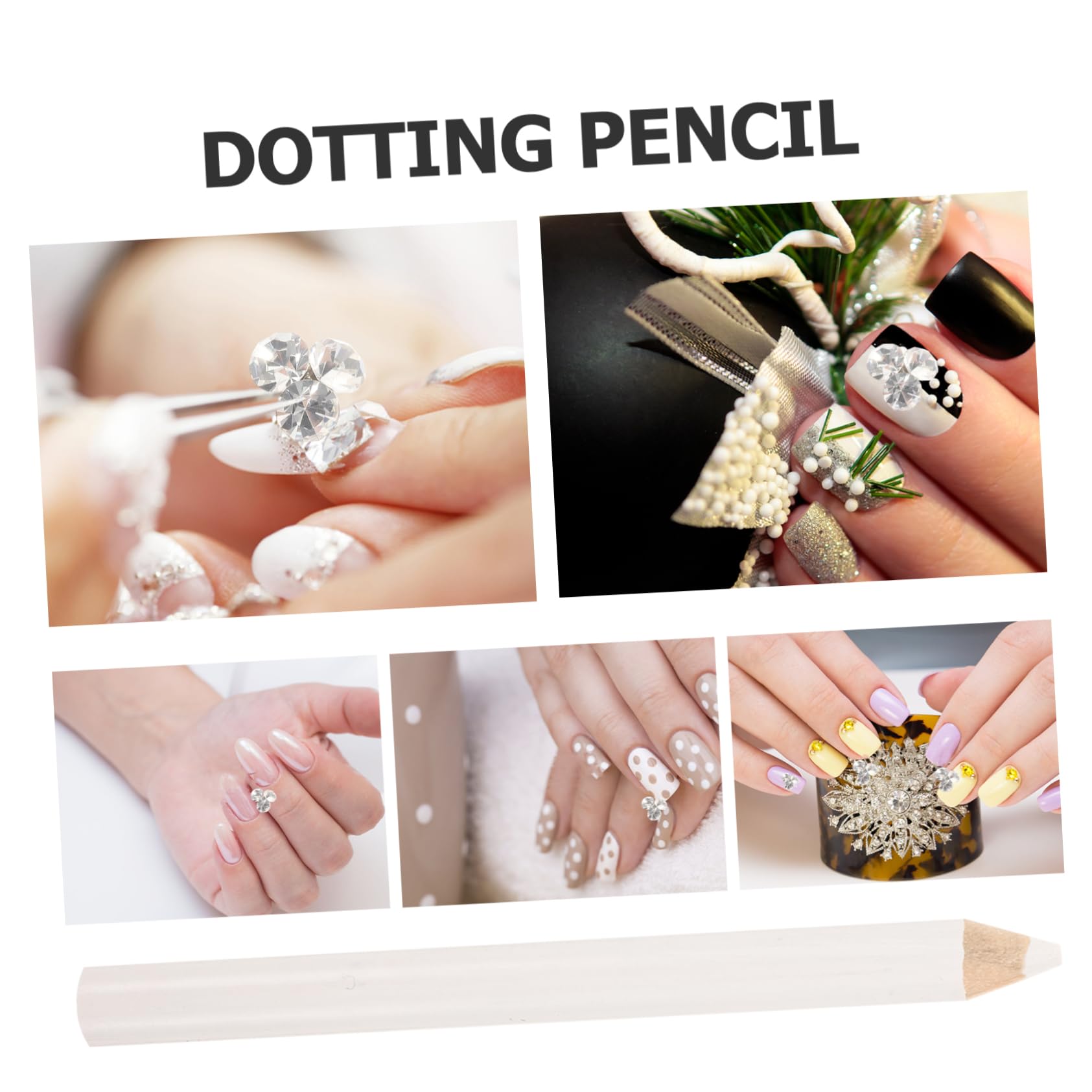 Minkissy 20pcs Elegant Nail Art Pen Wax Pencil Set - Professional Manicure Tools for Salon & Home Use, Easy Nail Design for Beginners & DIY Nail Artists (White) - Perfect for French Tips, Nail Art, and Gel Polish Application