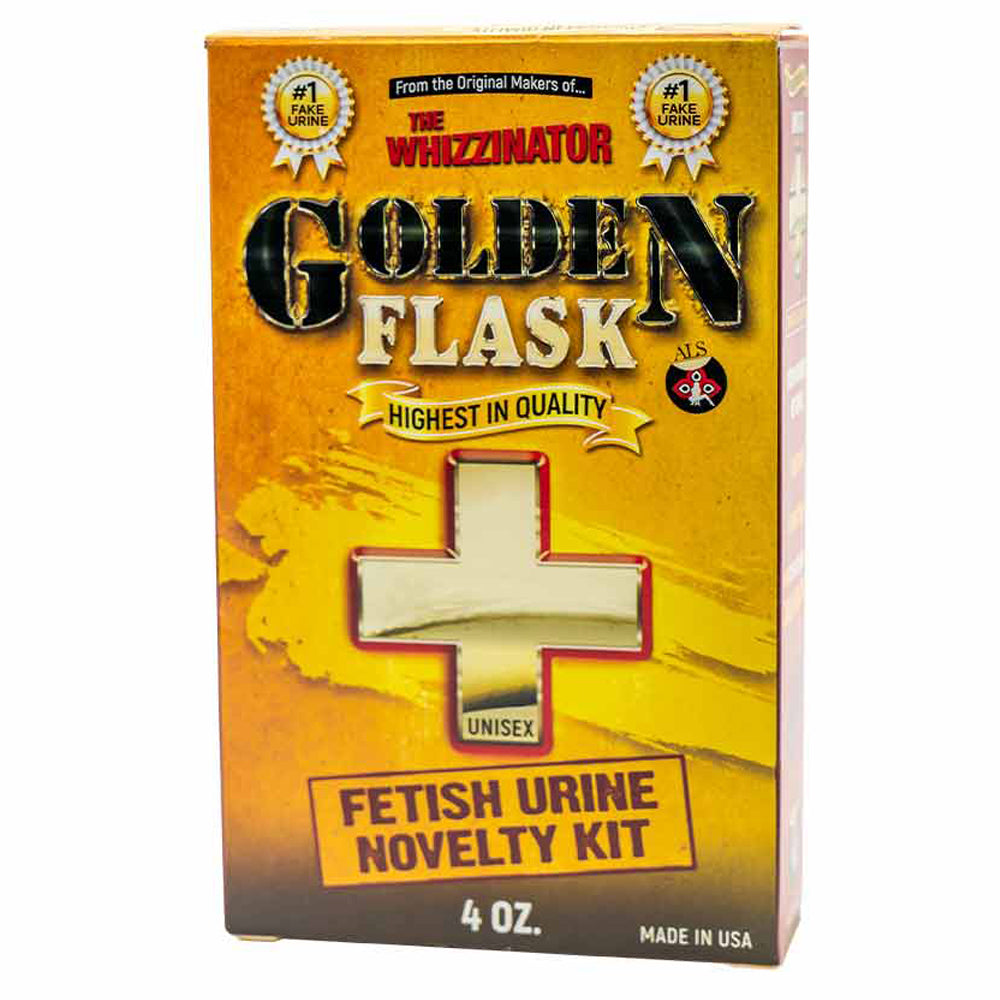 Golden Flask Fetish Fake Urine Novelty Kit - Premium Synthetic Urine for Drug Tests & Pranks - Perfect for Jokes, Gags & Novelty Use