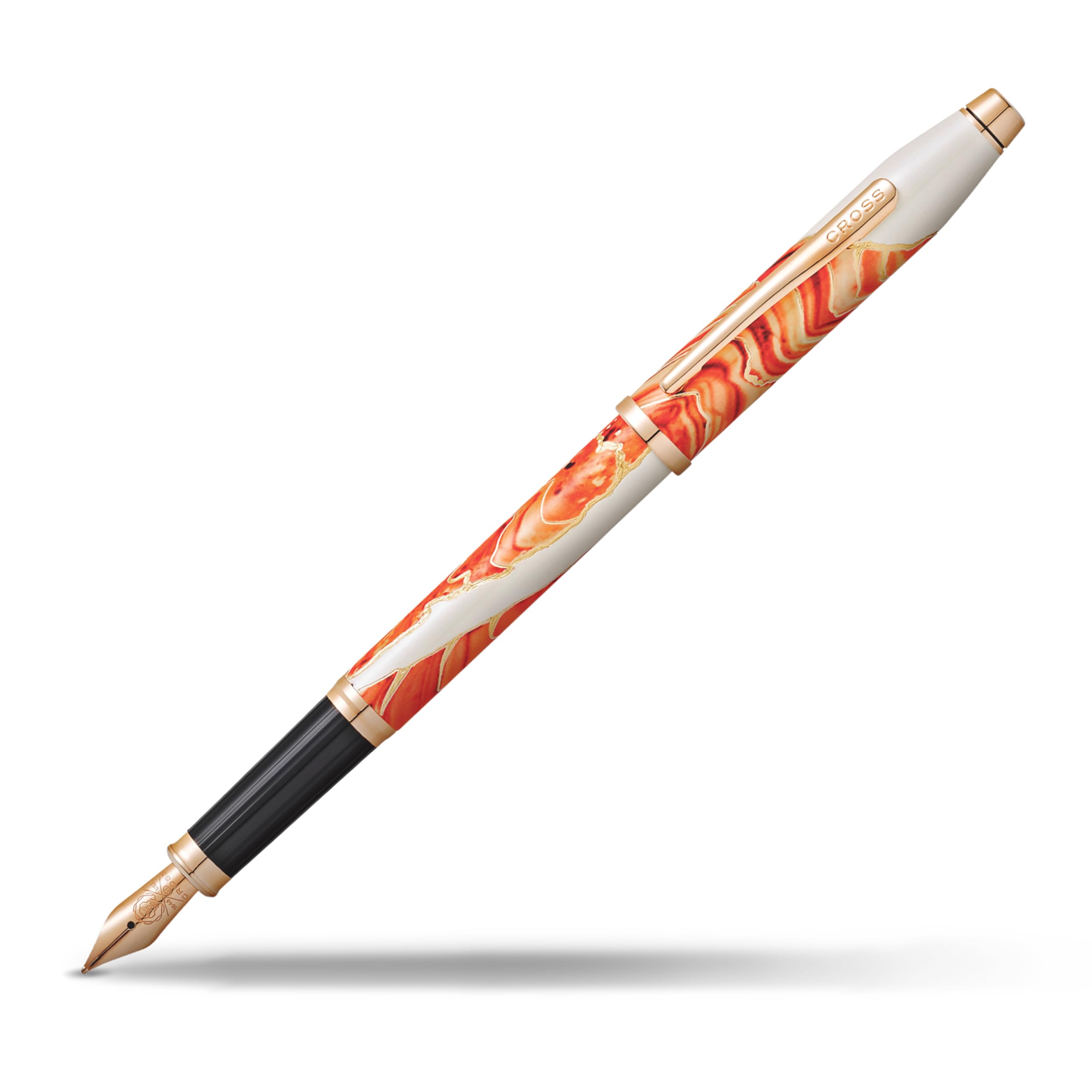 Premium Cross Wanderlust Refillable Fountain Pen with Fine Nib - Antelope Canyon Design | Luxury Writing Gift Set with Elegant Box | Perfect for Journaling, Calligraphy & Office Use