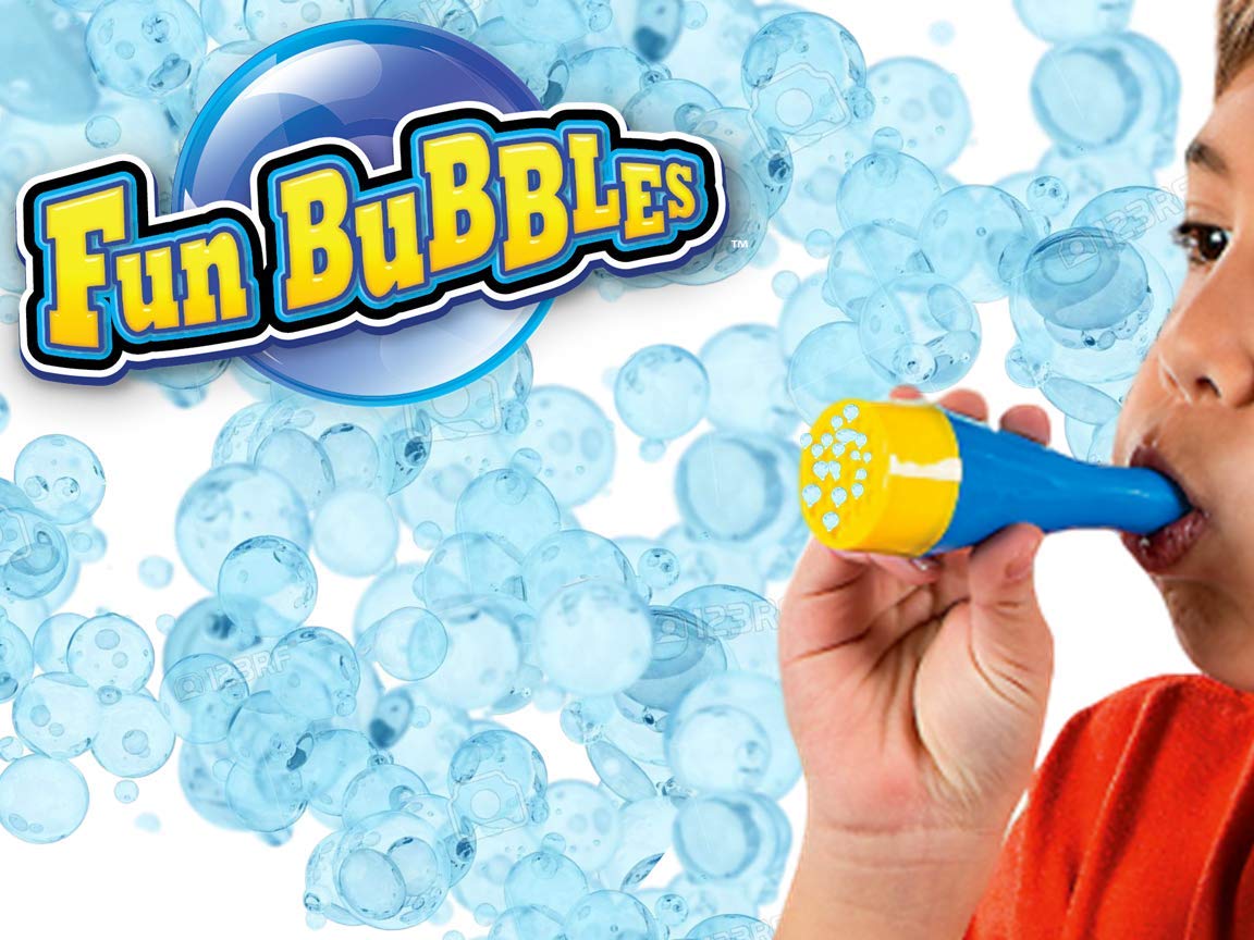 JA-RU Mini Handheld Bubble Blower with Non-Toxic Solution - Fun Touchable Bubbles for Kids, Stress Relief Fidget Toy | Perfect for Birthday Parties, Outdoor Play, Sensory Activities & Autism Therapy (3-Pack) - Great for Backyard Fun, Park Playdates, Special Needs Sensory Play, Summer Activities and Toddler Outdoor Games