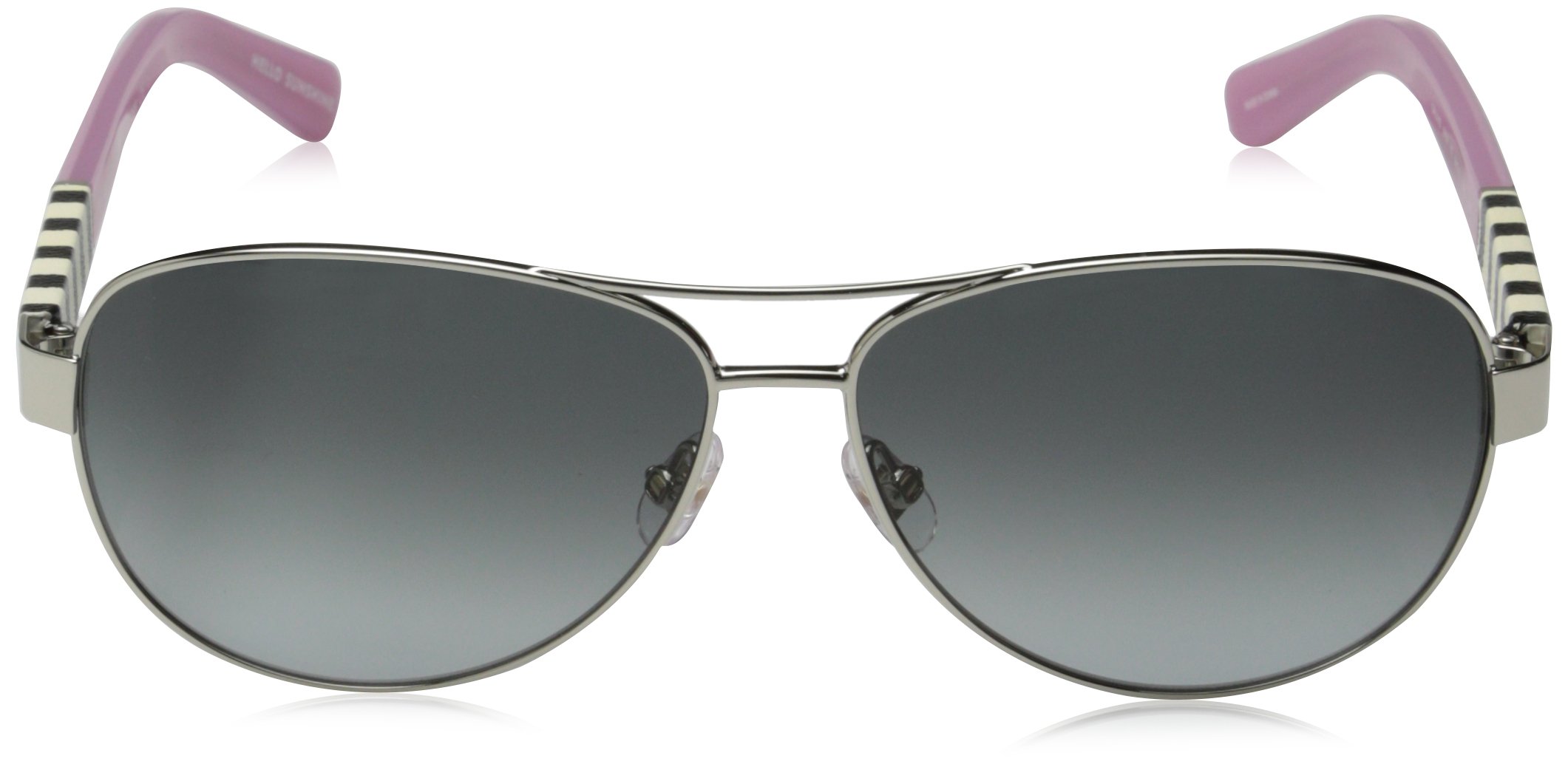 Kate Spade New York Women's Dalia Aviator Sunglasses - Silver & Gray Gradient Lens, 58mm UV Protection - Perfect for Summer, Beach & Outdoor Activities