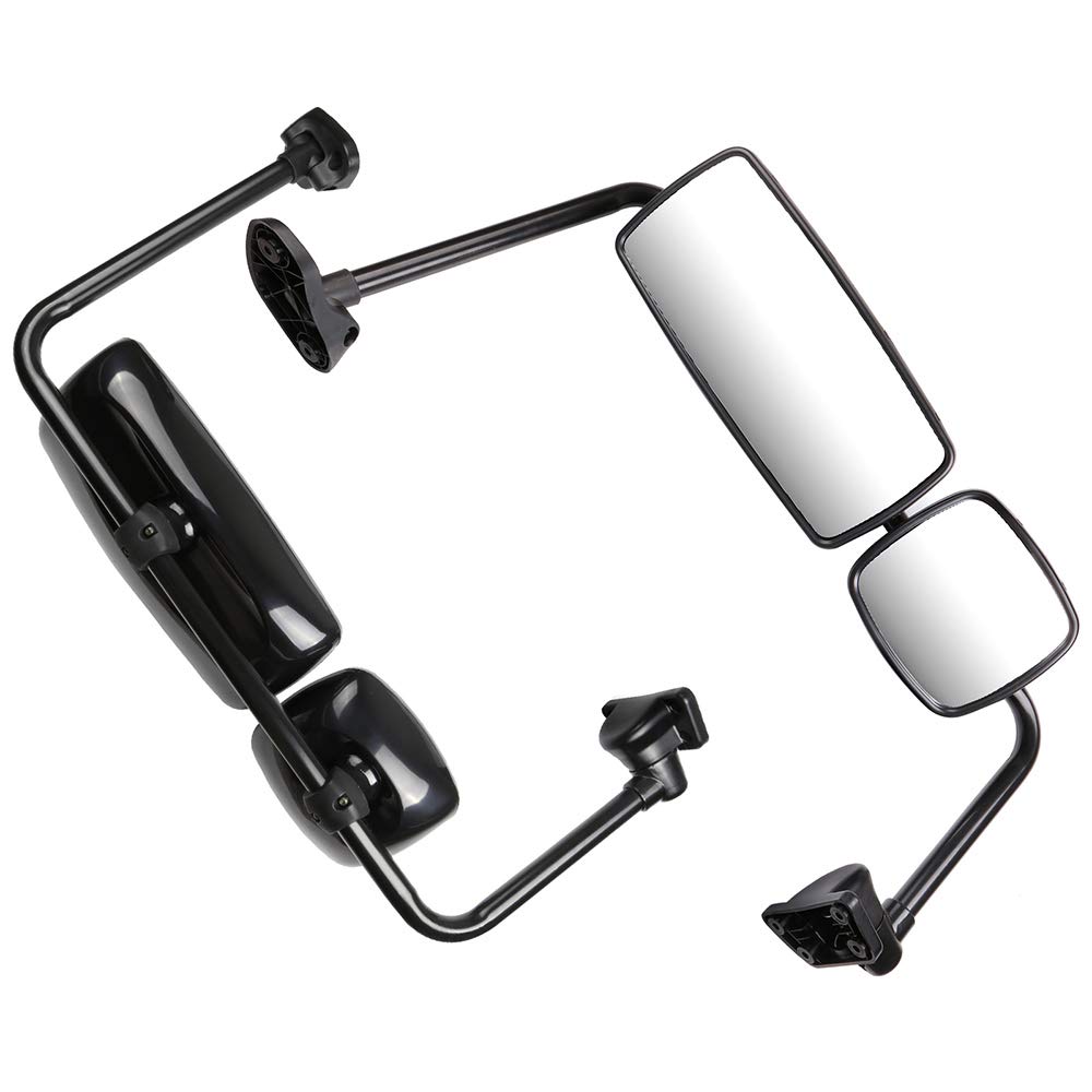 OCPTY Heated Chrome Truck Side Mirrors - Left Driver & Right Passenger Fit for International 9200 9400I 9900I (1997-2010) | Power-Heated for Enhanced Visibility in All Weather Conditions | Perfect for Long-Haul Trucking and Heavy-Duty Commercial Vehicles