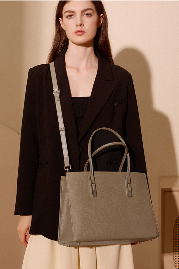 Structured Everyday Tote Bag for Women - Durable Work & Travel Tote with Pockets - Perfect for Office, Commute, Shopping & Beach Day Essentials