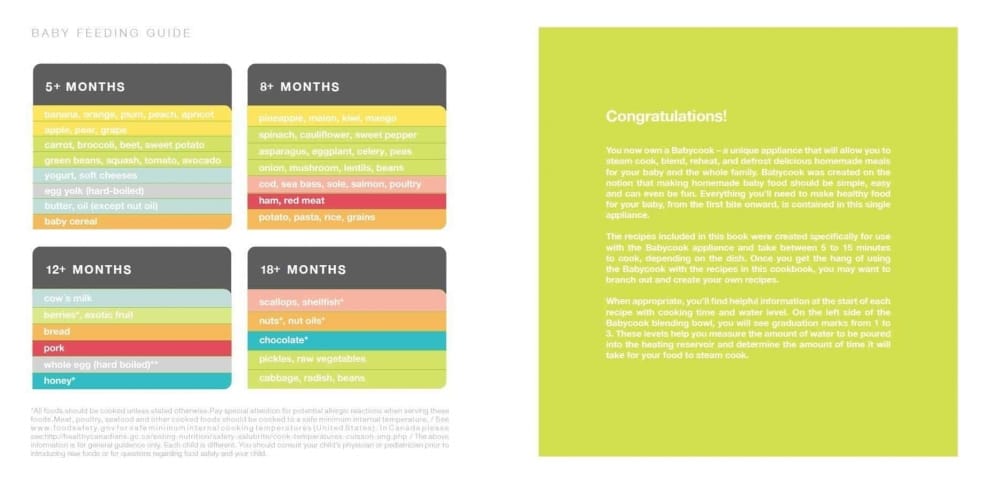 BEABA Babycook Book - New Edition Baby Food Cookbook | Healthy Homemade Baby Food Recipes | Perfect for New Parents & Meal Prep