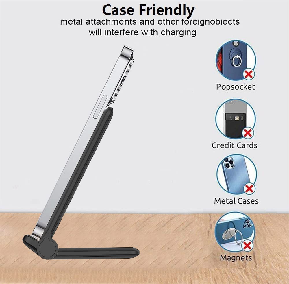 2-in-1 FDGAO Wireless Charging Station 20W Foldable Fast Charger for iPhone 16 Pro/15 Pro/14/13/12/11 Pro Max/XS/XR/8 & Samsung Galaxy S24/S23/S22/S21/S20 Ultra/S10/Note 20/10/9/8 - Perfect for Home, Office, and Travel Use