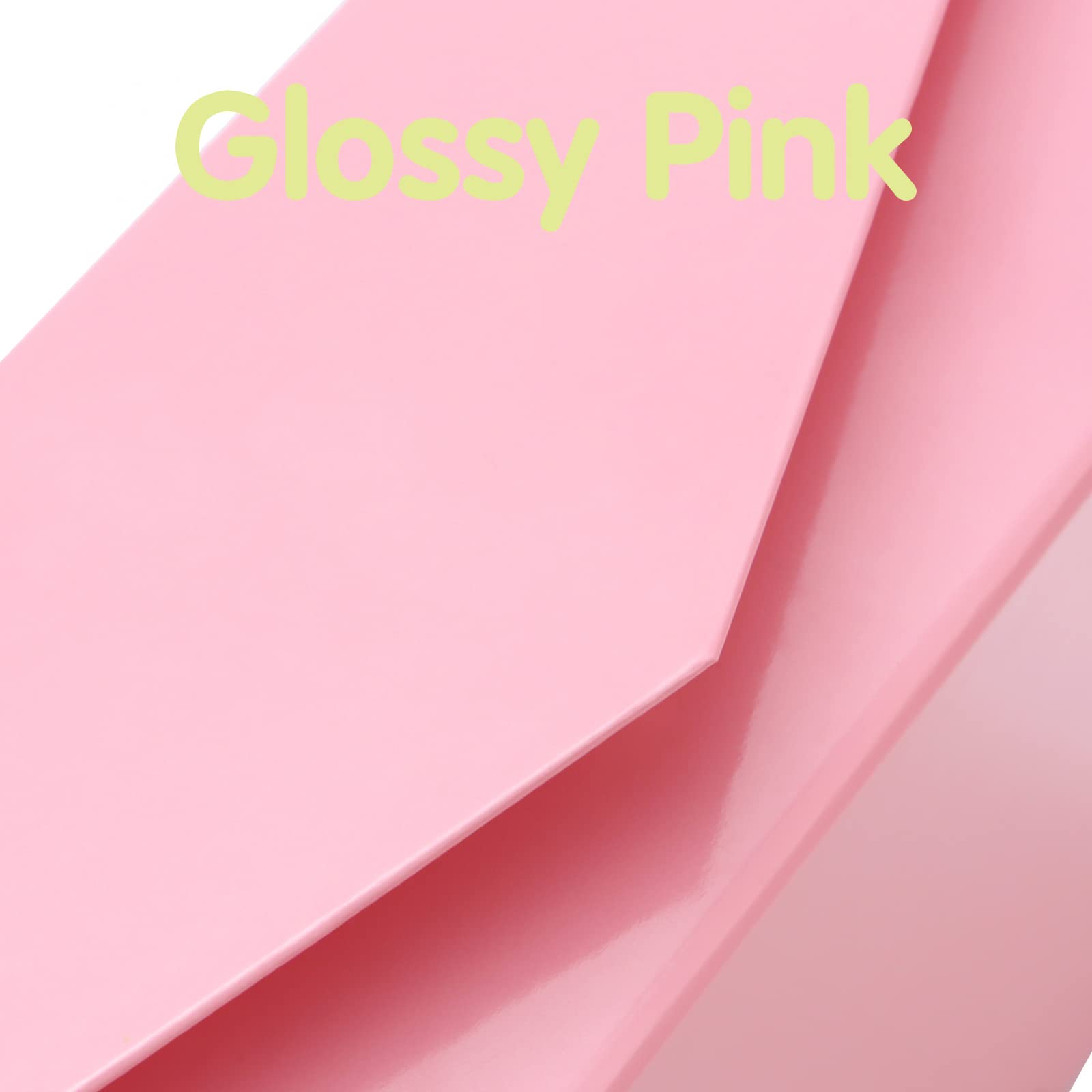 Valentine's Day Gift Box 7.5x7.5x3 Inches - Pink Magnetic Bridesmaid Proposal Box with Lid, Square Collapsible Gift Packaging for Jewelry, Chocolates & Small Presents - Perfect for Weddings, Anniversaries & Romantic Surprises (Glossy Pink)