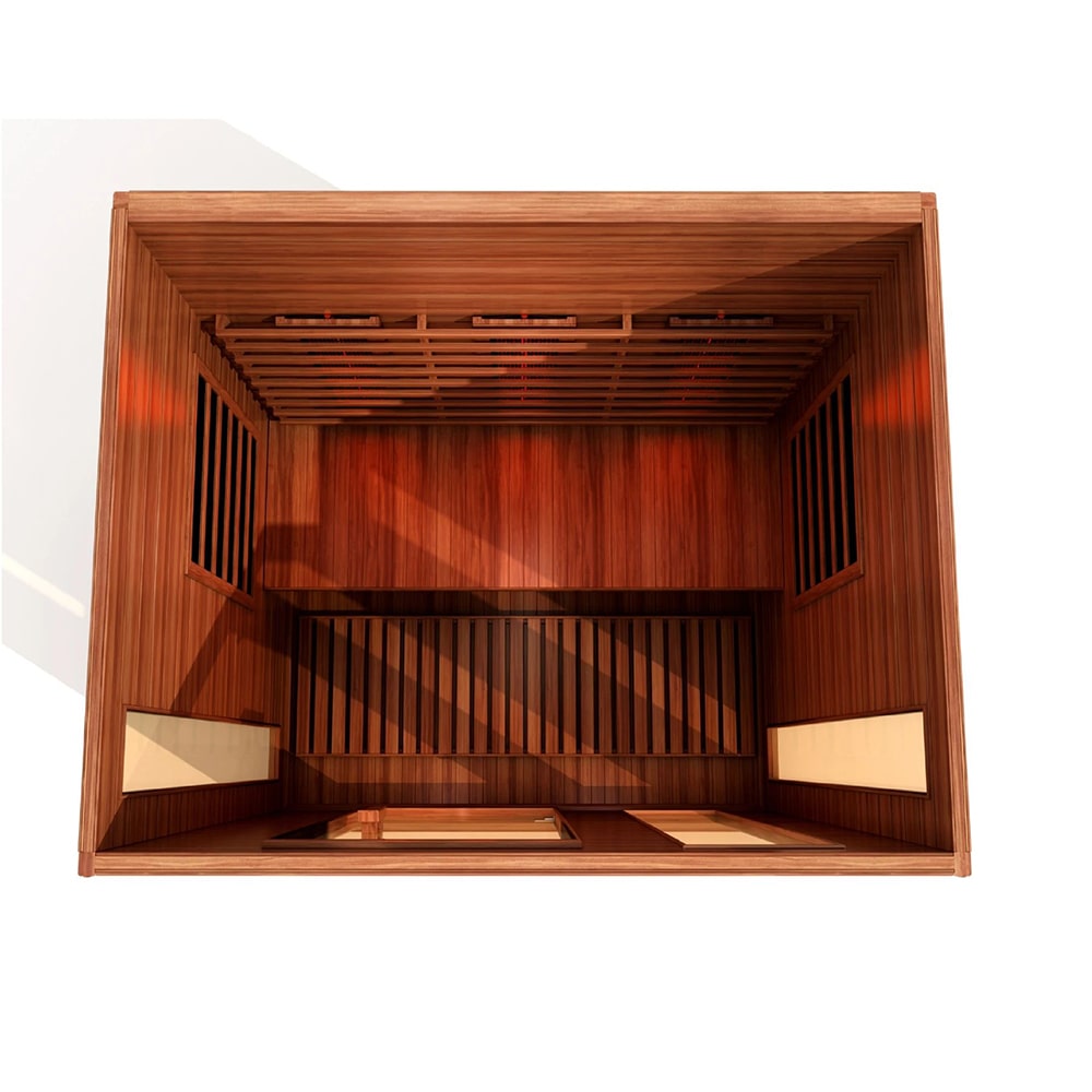 Maxxus MX-M306-01-FS 3 Person Full Spectrum Infrared Sauna with Cedar Wood - Relaxation, Detox & Pain Relief for Home Spa & Wellness