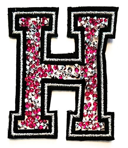 Pink Crystal Letter H