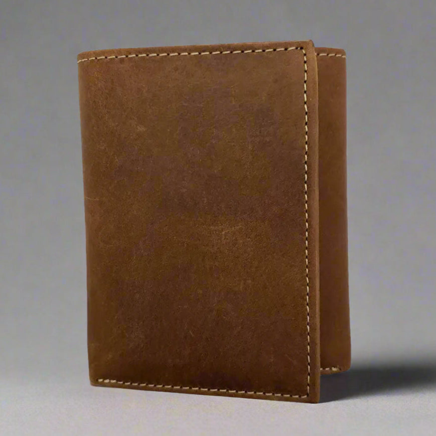 BOL Men's RFID Blocking Leather Wallet - Slim Trifold Design for Credit Cards & Cash - Perfect for Everyday Use, Travel, and Business