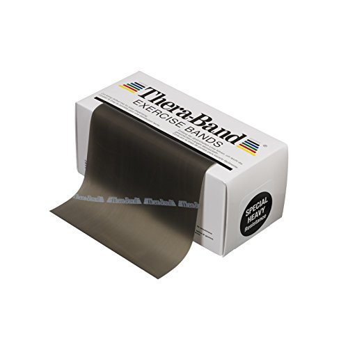 THERABAND Resistance Bands - 6 Yard Roll Professional Latex Elastic Exercise Bands for Strength Training, Physical Therapy & Home Workouts | Upper & Lower Body, Core Exercises, Pilates, Rehab | Special Heavy Duty, Advanced Level 1 | Perfect for Gym, Physical Therapy Clinics & Home Fitness