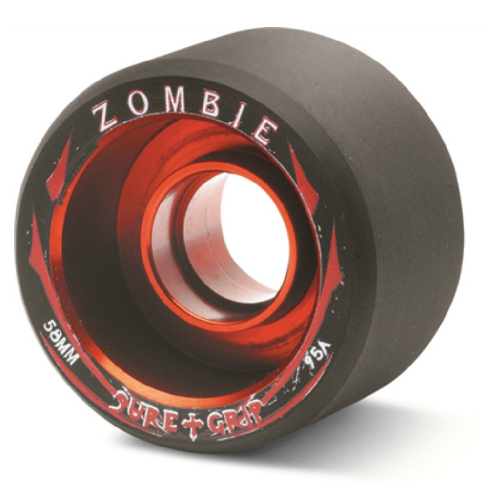 Sure Grip Zombie Quad Roller Skate Wheels - 4 Pack for Indoor & Outdoor Skating, Rink, Park, and Derby Use