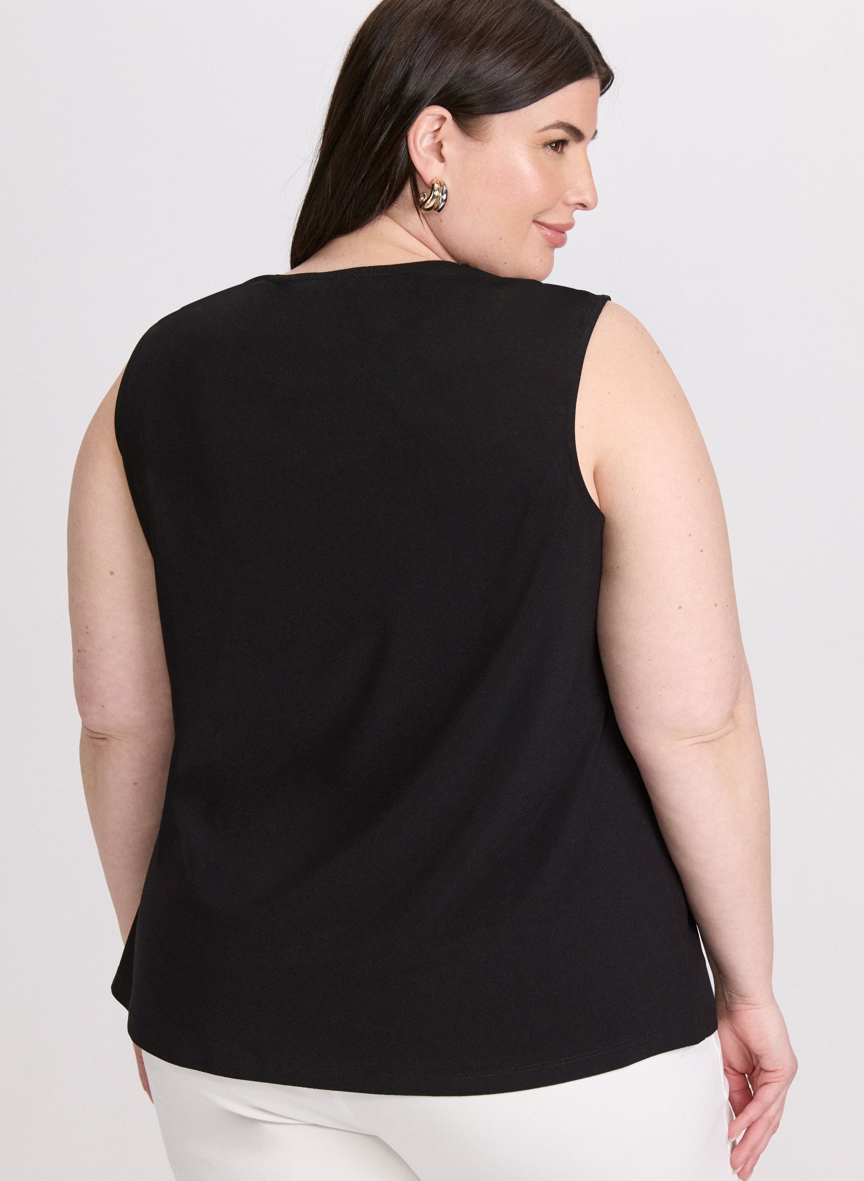 Stylish Contrast Trim T-Shirt for Women - Trendy Casual & Layering Essential - Perfect for Everyday Wear, Outings & Fashionable Outfits