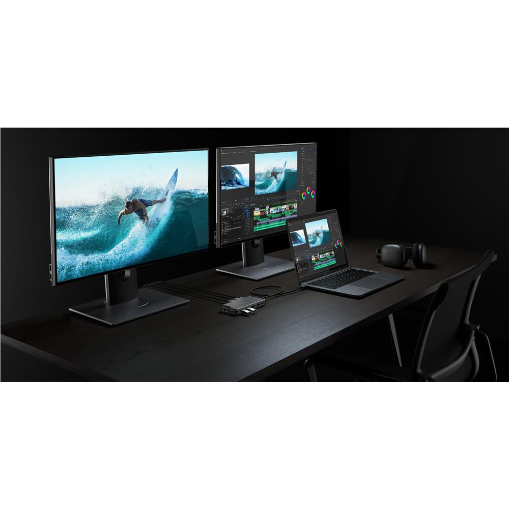 ALOGIC 12-in-1 Universal Triple Display Mini Docking Station for MacBook Pro/Air, Windows Laptops - Expand to 3 Screens, 4K HDMI, USB-C Hub - Perfect for Home Office, Gaming & Multi-Tasking