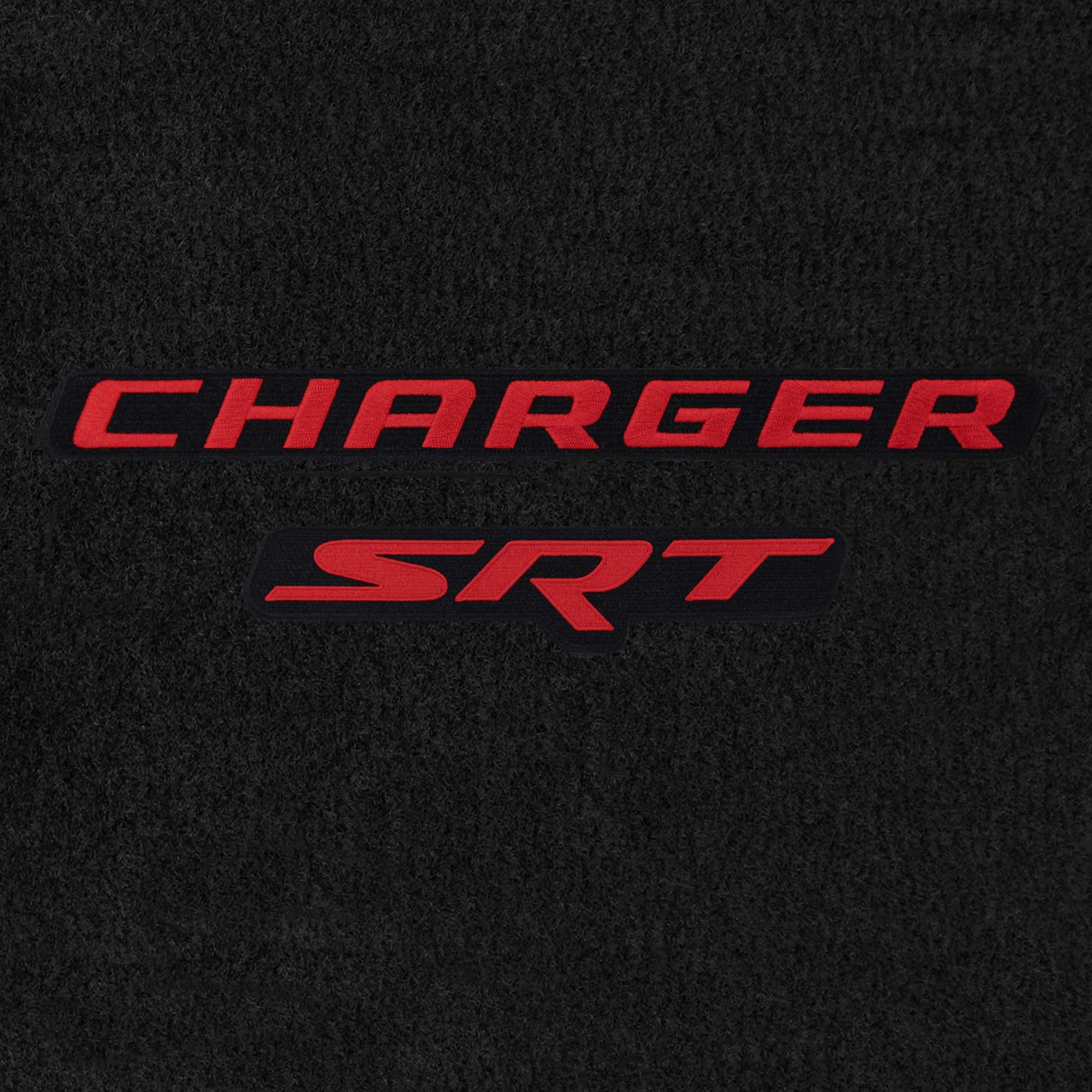 Premium Custom-Fit Carpet Floor Mats for Dodge Charger 2013-2024 | Luxury Car Floor Liners with Trunk Mat | Charcoal & Red SRT Design (Fits Models with Beats Audio) | Perfect for Daily Commuting & Road Trips