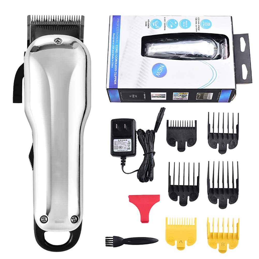 FEENGG Professional Cordless Hair Clipper Kit - Rechargeable Electric Hair Trimmer with LED Display for Men & Kids - Easy to Use Home Haircutting System for DIY Styling & Grooming