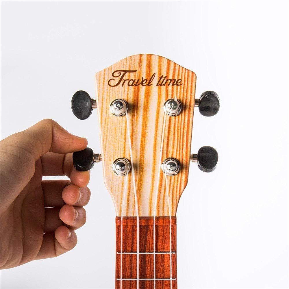 YOLOPARK 17 Inch Wooden Kids Toy Guitar for Boys & Girls - Mini Toddler Ukulele with 4 Strings for 3-7 Year Olds | Beginner Musical Instrument & Educational Toy for Children | Perfect for Birthday Gifts, Music Lessons & Pretend Play