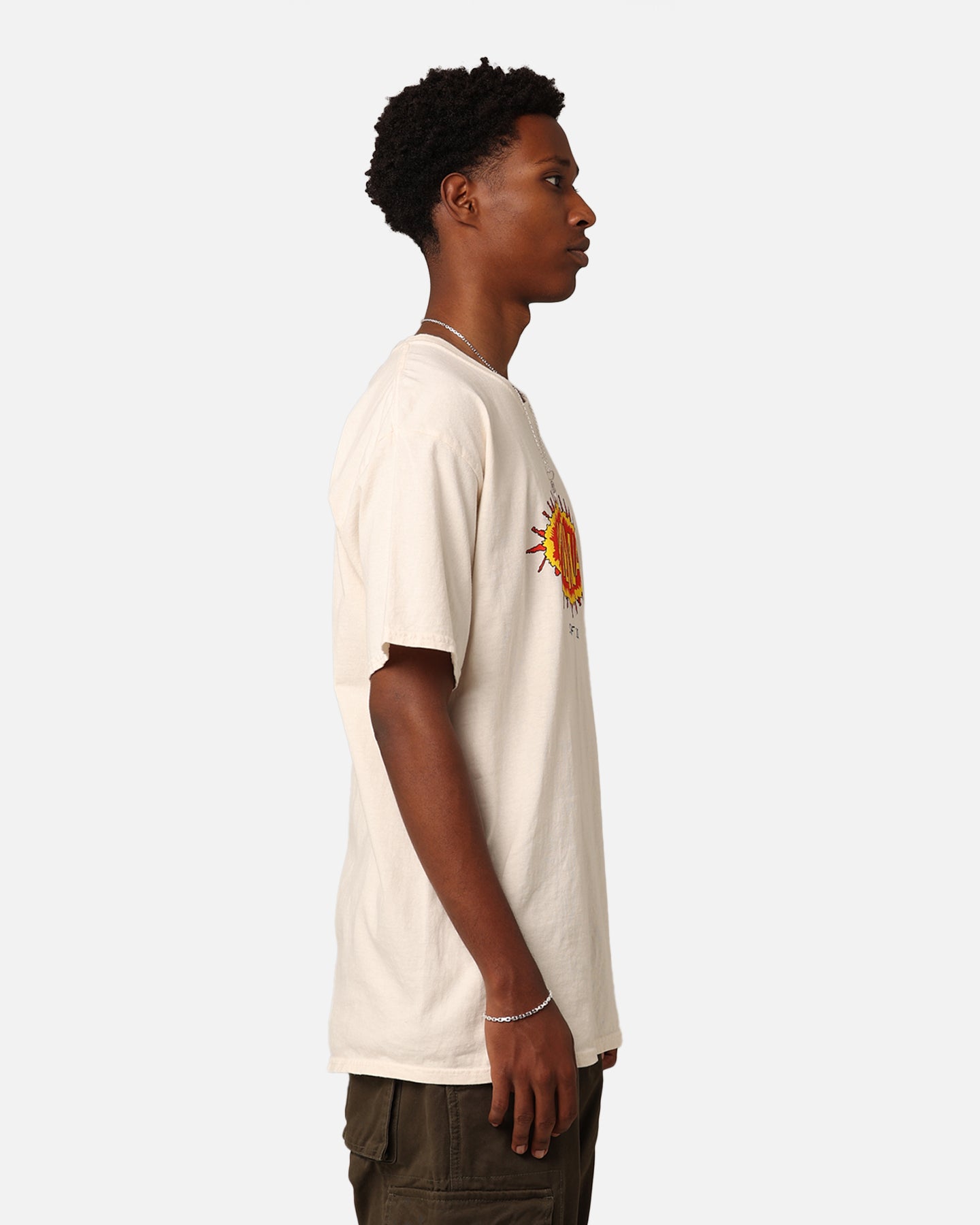 American Thrift Americana Surf Co. T-Shirt Off White - Vintage Style Surf Tee for Men & Women - Perfect for Beach, Summer & Casual Wear