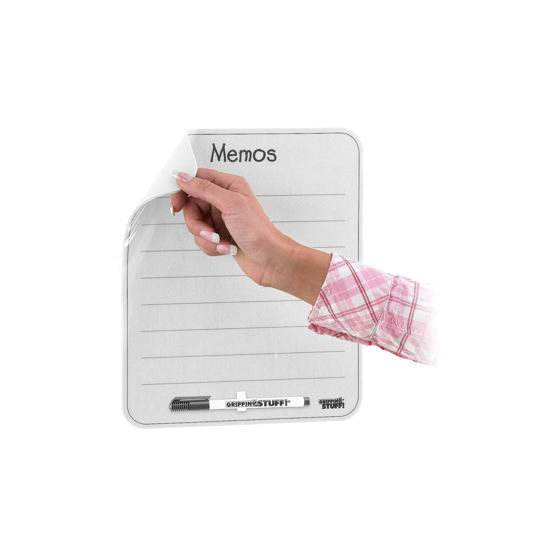 Dry Erase Memo Board with Strong Grip - Whiteboard for Office, Home & Classroom - Perfect for Notes, Reminders & Daily Planning