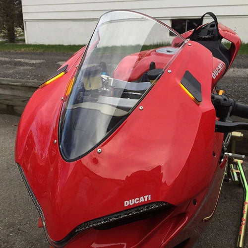 Ducati 1299 Panigale Mirror Block Off Turn Signals Kit for 2015-2019 Models - Motorcycle Accessories for Racing & Street Performance