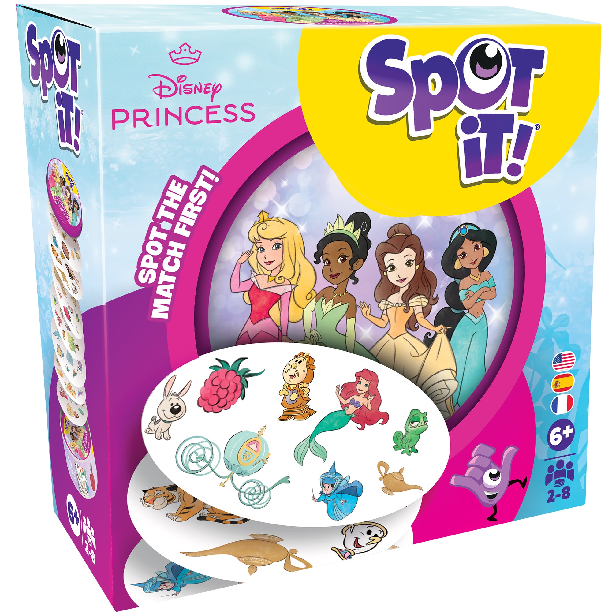 Spot It! Disney Princess Card Game - Fun Matching Game for Kids & Families | Perfect for Travel, Parties & Family Game Nights
