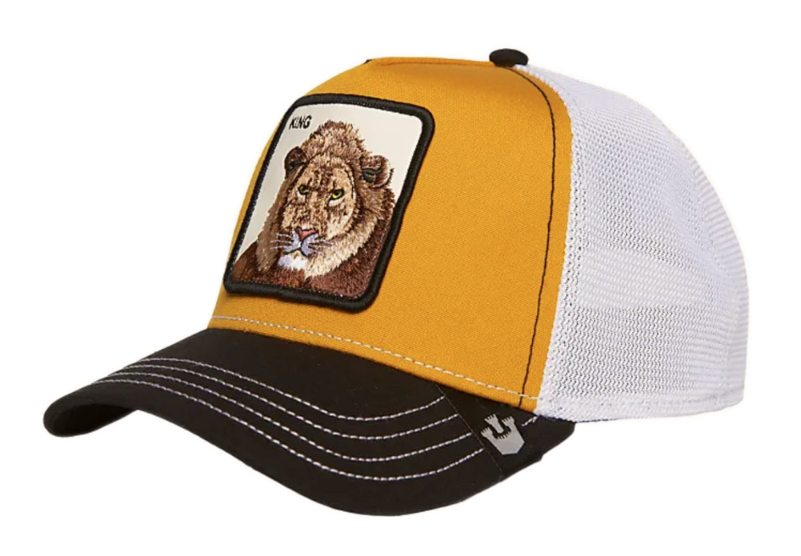 Goorin Bros 'MV Lion' Trucker Style Baseball Cap for Men & Women - Yellow Adjustable Snapback Hat for Outdoor, Casual, and Streetwear Fashion