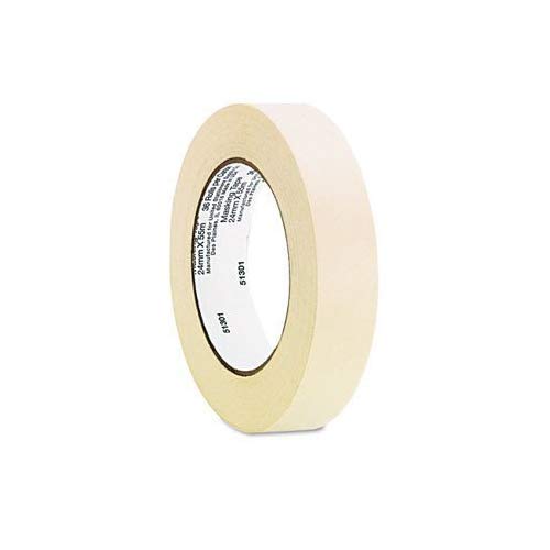 Multi-Purpose Masking Tape - 6 Rolls (3/Pack, Set of 2) - Strong Adhesive, Easy Tear for Painting, Labeling & DIY Projects - Home, Office & Craft Use