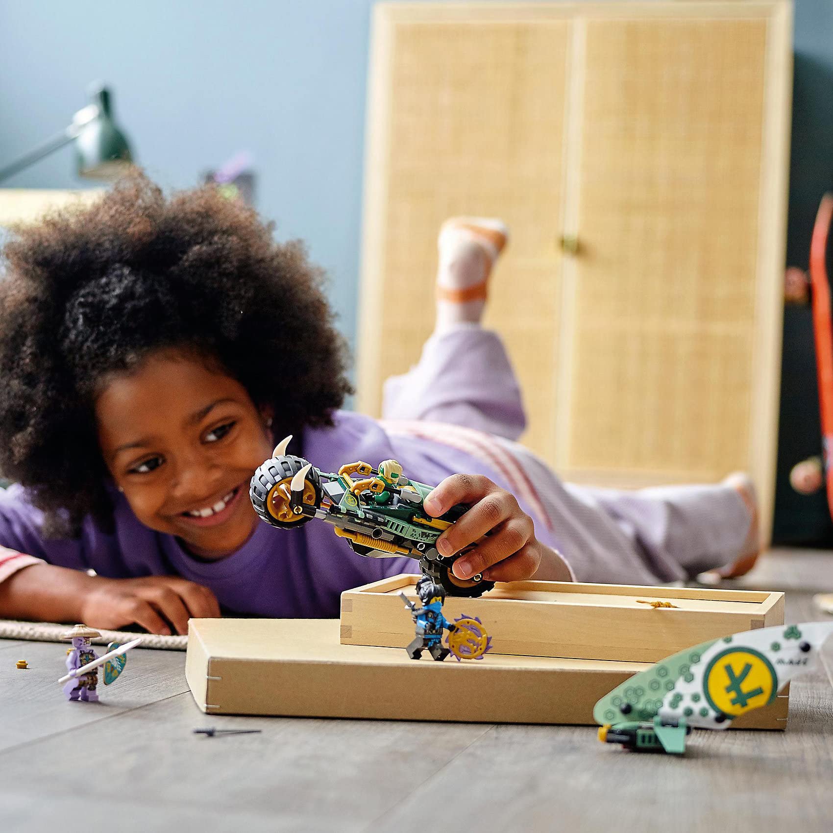 LEGO 71745 Ninjago Lloyd's Jungle Bike Building Toy, 2-in-1 Vehicle with Lloyd & Nya Minifigures - Creative Construction Set for Kids & Collectors | Birthday Gift, Playroom Decoration, Ninja-Themed Adventures