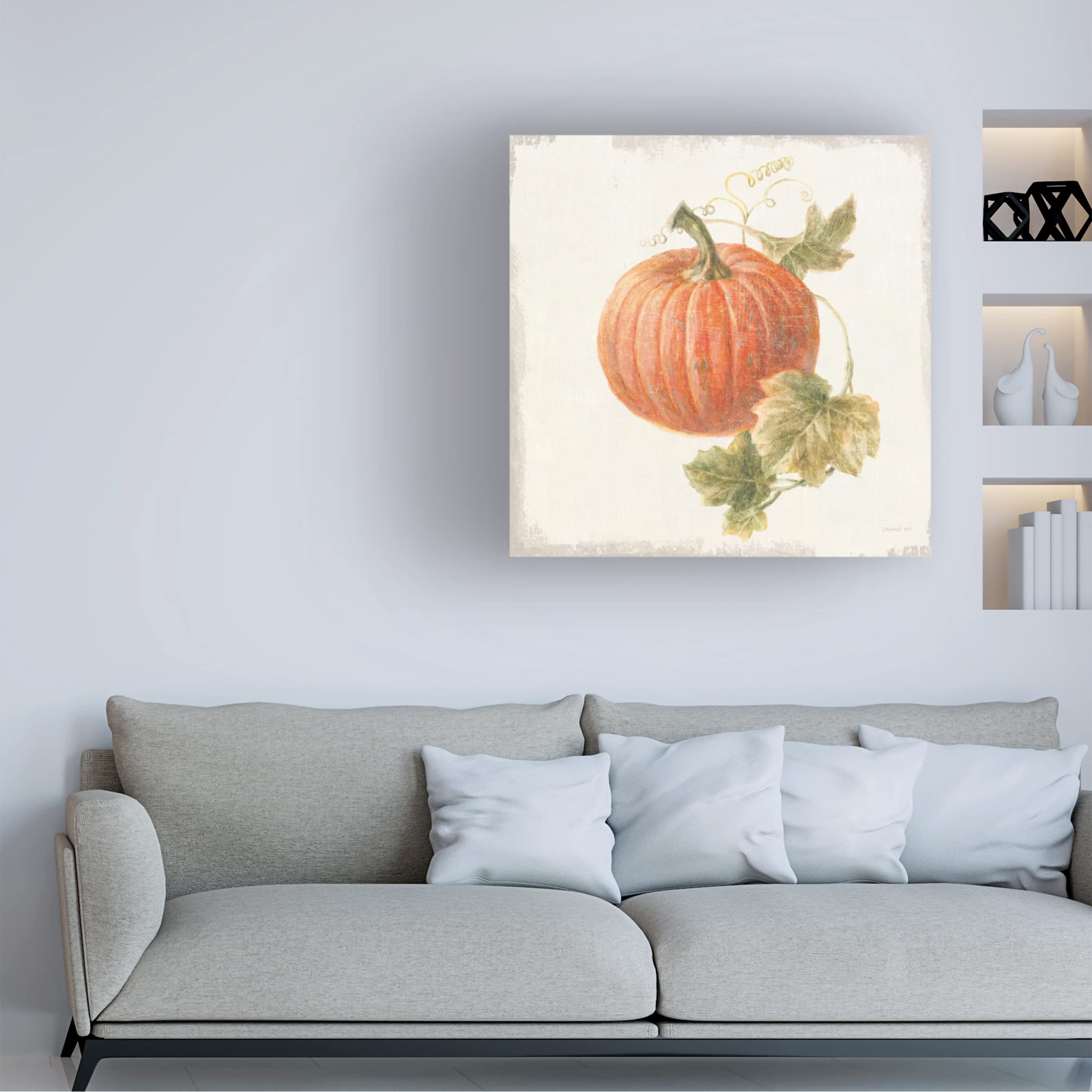 Danhui Nai 'Floursack Autumn VIII' Canvas Wall Art Print - Modern Landscape Painting for Living Room, Bedroom & Office Decor