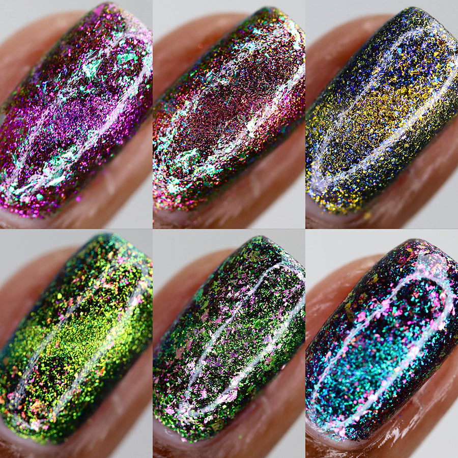 Trip Adelic Nail Lacquer Set - 6 Pack Vibrant Nail Polish Colors for Women - Perfect for Manicures, Pedicures & Nail Art Designs